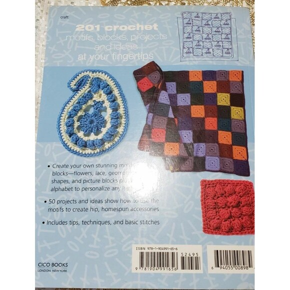 Book-Crafts 201 crochet motifs, blocks, projects...and ideas - Picture 4 of 4